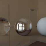empty office room window spherical hdri map render